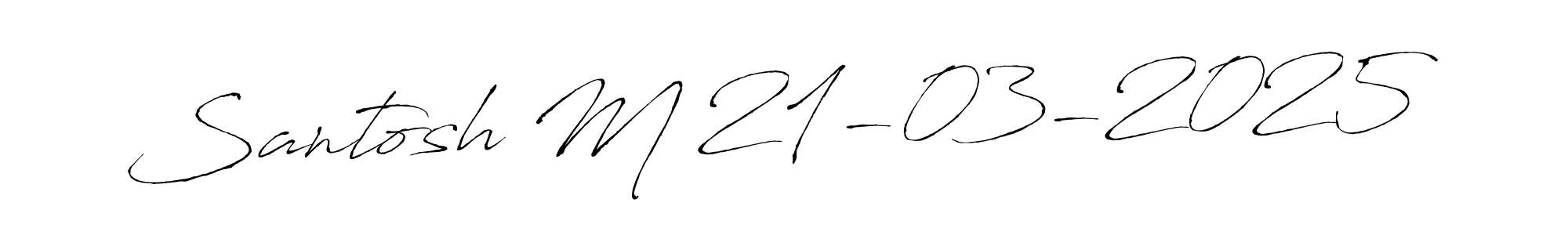 Make a beautiful signature design for name Santosh M 21-03-2025. Use this online signature maker to create a handwritten signature for free. Santosh M 21-03-2025 signature style 6 images and pictures png