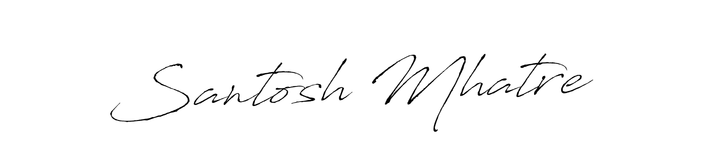 Also we have Santosh Mhatre name is the best signature style. Create professional handwritten signature collection using Antro_Vectra autograph style. Santosh Mhatre signature style 6 images and pictures png