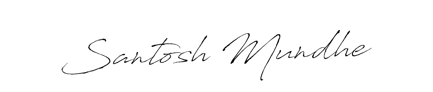 Similarly Antro_Vectra is the best handwritten signature design. Signature creator online .You can use it as an online autograph creator for name Santosh Mundhe. Santosh Mundhe signature style 6 images and pictures png