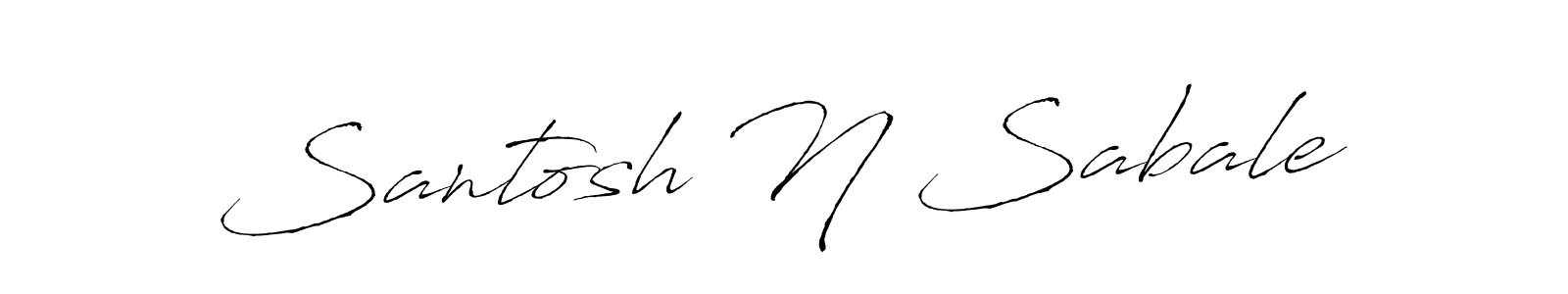 It looks lik you need a new signature style for name Santosh N Sabale. Design unique handwritten (Antro_Vectra) signature with our free signature maker in just a few clicks. Santosh N Sabale signature style 6 images and pictures png