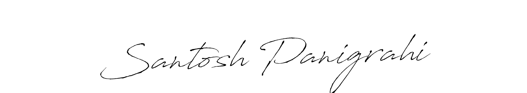 Design your own signature with our free online signature maker. With this signature software, you can create a handwritten (Antro_Vectra) signature for name Santosh Panigrahi. Santosh Panigrahi signature style 6 images and pictures png