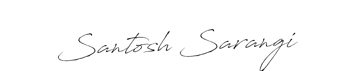 Create a beautiful signature design for name Santosh Sarangi. With this signature (Antro_Vectra) fonts, you can make a handwritten signature for free. Santosh Sarangi signature style 6 images and pictures png