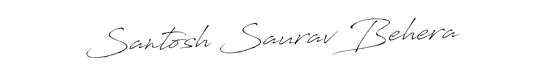 Santosh Saurav Behera stylish signature style. Best Handwritten Sign (Antro_Vectra) for my name. Handwritten Signature Collection Ideas for my name Santosh Saurav Behera. Santosh Saurav Behera signature style 6 images and pictures png