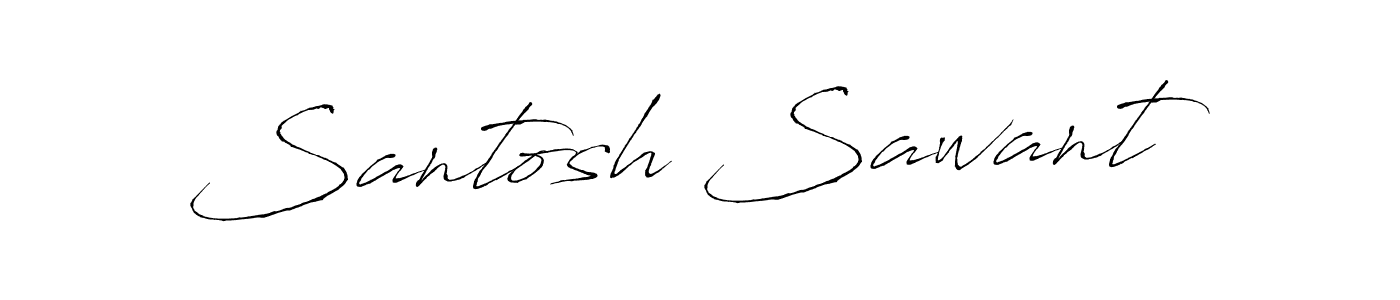 How to make Santosh Sawant signature? Antro_Vectra is a professional autograph style. Create handwritten signature for Santosh Sawant name. Santosh Sawant signature style 6 images and pictures png