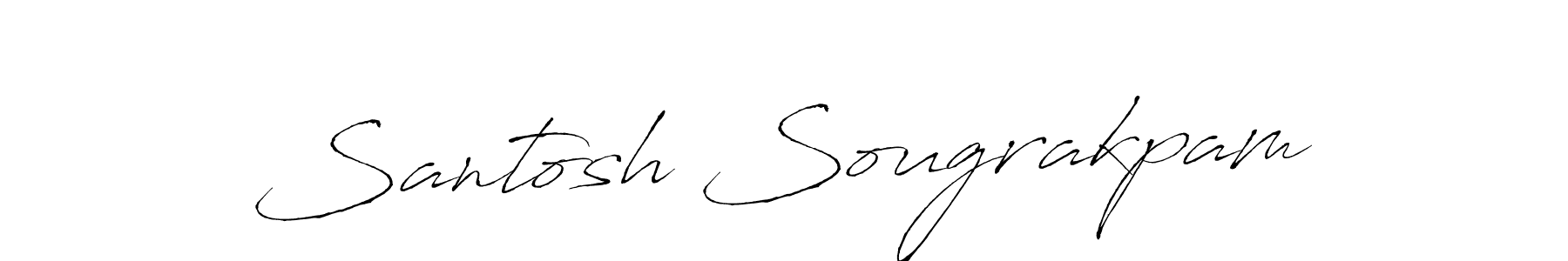 Design your own signature with our free online signature maker. With this signature software, you can create a handwritten (Antro_Vectra) signature for name Santosh Sougrakpam. Santosh Sougrakpam signature style 6 images and pictures png