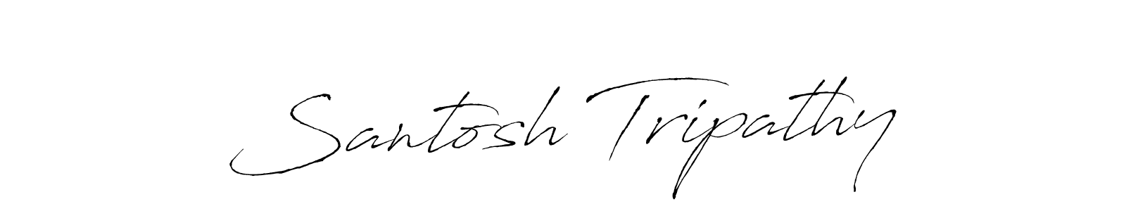 Santosh Tripathy stylish signature style. Best Handwritten Sign (Antro_Vectra) for my name. Handwritten Signature Collection Ideas for my name Santosh Tripathy. Santosh Tripathy signature style 6 images and pictures png