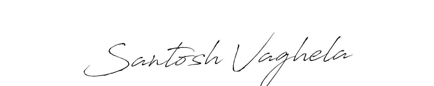 It looks lik you need a new signature style for name Santosh Vaghela. Design unique handwritten (Antro_Vectra) signature with our free signature maker in just a few clicks. Santosh Vaghela signature style 6 images and pictures png