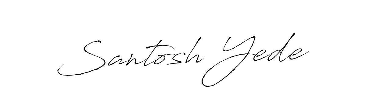 Also we have Santosh Yede name is the best signature style. Create professional handwritten signature collection using Antro_Vectra autograph style. Santosh Yede signature style 6 images and pictures png