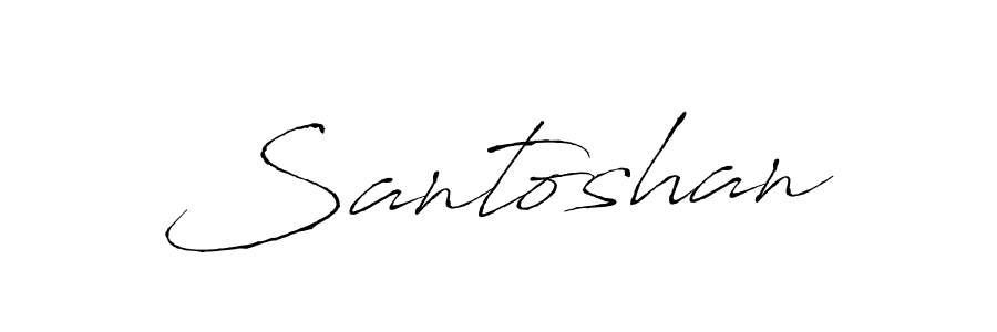 You should practise on your own different ways (Antro_Vectra) to write your name (Santoshan) in signature. don't let someone else do it for you. Santoshan signature style 6 images and pictures png