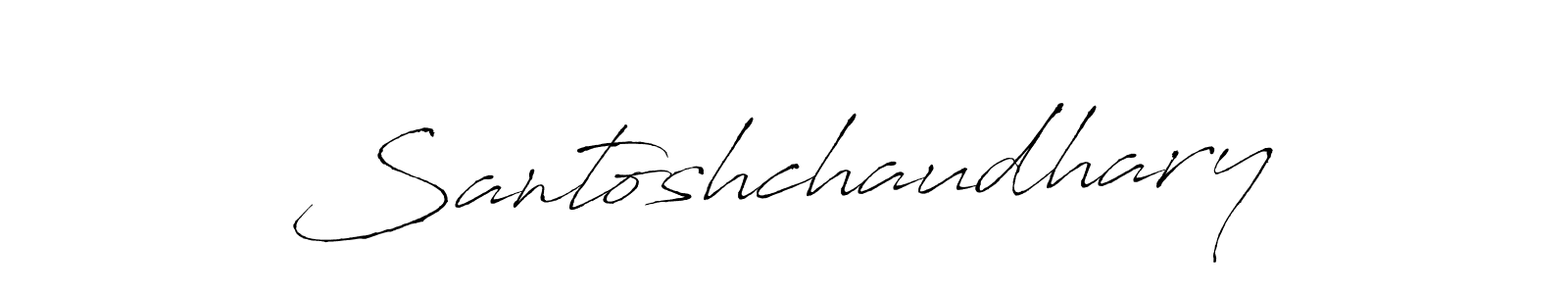 Antro_Vectra is a professional signature style that is perfect for those who want to add a touch of class to their signature. It is also a great choice for those who want to make their signature more unique. Get Santoshchaudhary name to fancy signature for free. Santoshchaudhary signature style 6 images and pictures png