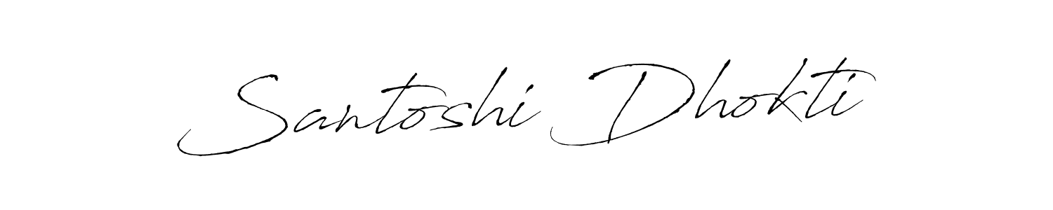 It looks lik you need a new signature style for name Santoshi Dhokti. Design unique handwritten (Antro_Vectra) signature with our free signature maker in just a few clicks. Santoshi Dhokti signature style 6 images and pictures png
