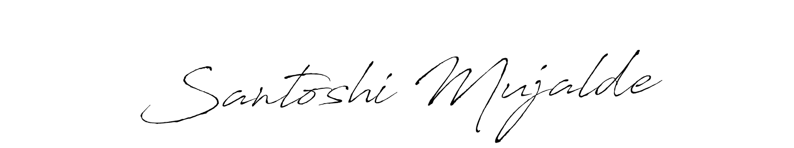 The best way (Antro_Vectra) to make a short signature is to pick only two or three words in your name. The name Santoshi Mujalde include a total of six letters. For converting this name. Santoshi Mujalde signature style 6 images and pictures png