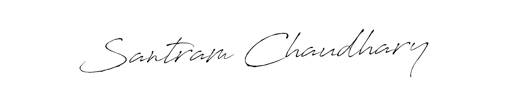 You should practise on your own different ways (Antro_Vectra) to write your name (Santram Chaudhary) in signature. don't let someone else do it for you. Santram Chaudhary signature style 6 images and pictures png