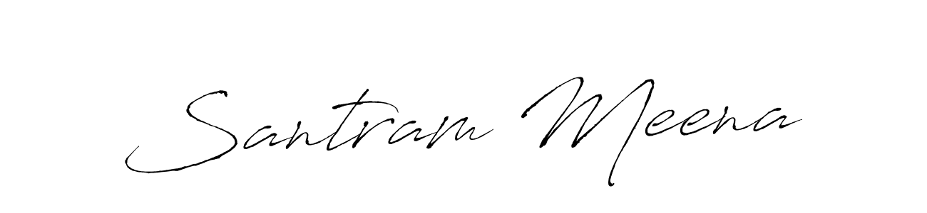 Design your own signature with our free online signature maker. With this signature software, you can create a handwritten (Antro_Vectra) signature for name Santram Meena. Santram Meena signature style 6 images and pictures png