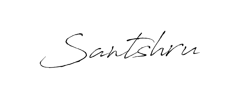 How to make Santshru name signature. Use Antro_Vectra style for creating short signs online. This is the latest handwritten sign. Santshru signature style 6 images and pictures png