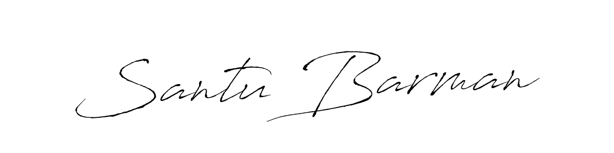 How to make Santu Barman signature? Antro_Vectra is a professional autograph style. Create handwritten signature for Santu Barman name. Santu Barman signature style 6 images and pictures png