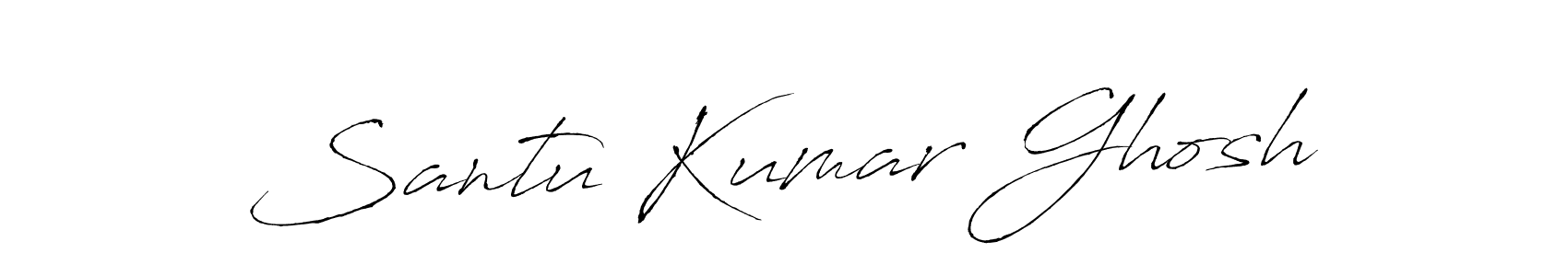 Santu Kumar Ghosh stylish signature style. Best Handwritten Sign (Antro_Vectra) for my name. Handwritten Signature Collection Ideas for my name Santu Kumar Ghosh. Santu Kumar Ghosh signature style 6 images and pictures png