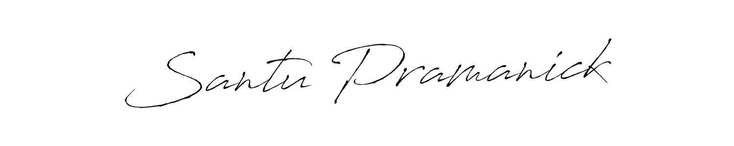 Design your own signature with our free online signature maker. With this signature software, you can create a handwritten (Antro_Vectra) signature for name Santu Pramanick. Santu Pramanick signature style 6 images and pictures png