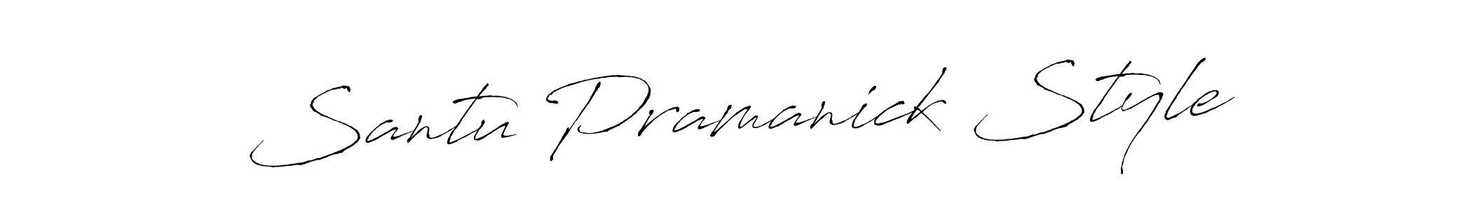 How to make Santu Pramanick Style name signature. Use Antro_Vectra style for creating short signs online. This is the latest handwritten sign. Santu Pramanick Style signature style 6 images and pictures png