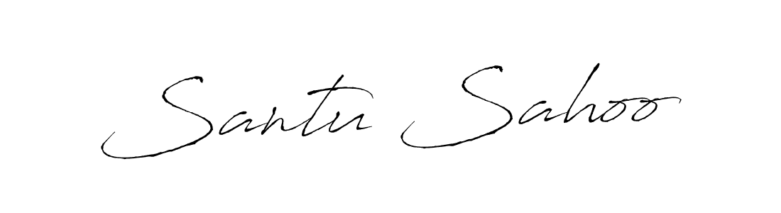 Create a beautiful signature design for name Santu Sahoo. With this signature (Antro_Vectra) fonts, you can make a handwritten signature for free. Santu Sahoo signature style 6 images and pictures png