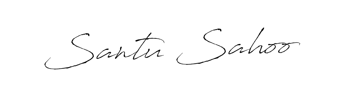 How to make Santu Sahoo signature? Antro_Vectra is a professional autograph style. Create handwritten signature for Santu Sahoo name. Santu Sahoo signature style 6 images and pictures png