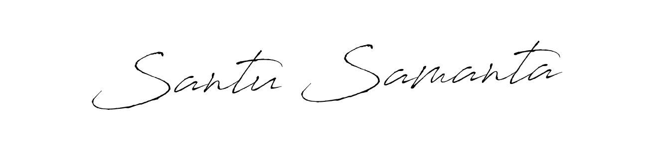 Use a signature maker to create a handwritten signature online. With this signature software, you can design (Antro_Vectra) your own signature for name Santu Samanta. Santu Samanta signature style 6 images and pictures png