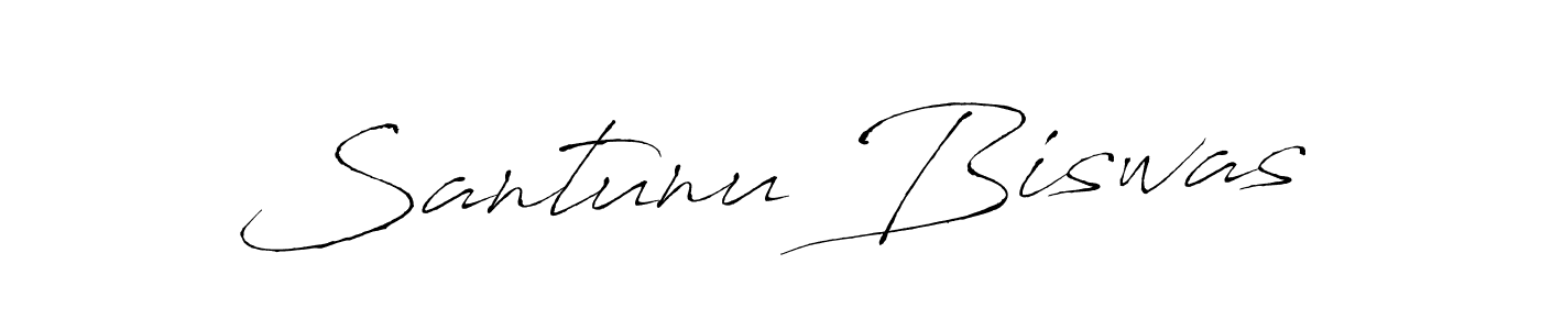 if you are searching for the best signature style for your name Santunu Biswas. so please give up your signature search. here we have designed multiple signature styles  using Antro_Vectra. Santunu Biswas signature style 6 images and pictures png