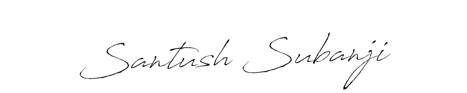 Use a signature maker to create a handwritten signature online. With this signature software, you can design (Antro_Vectra) your own signature for name Santush Subanji. Santush Subanji signature style 6 images and pictures png