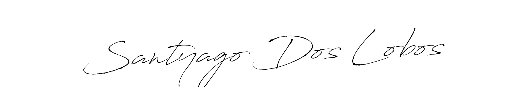 Also You can easily find your signature by using the search form. We will create Santyago Dos Lobos name handwritten signature images for you free of cost using Antro_Vectra sign style. Santyago Dos Lobos signature style 6 images and pictures png