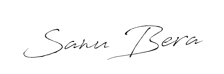 Use a signature maker to create a handwritten signature online. With this signature software, you can design (Antro_Vectra) your own signature for name Sanu Bera. Sanu Bera signature style 6 images and pictures png