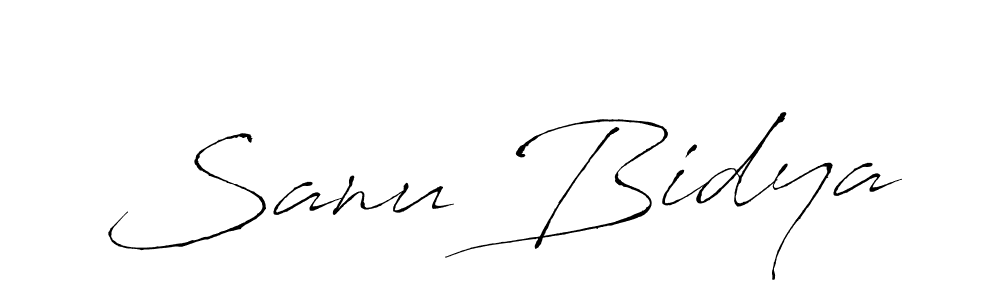 You can use this online signature creator to create a handwritten signature for the name Sanu Bidya. This is the best online autograph maker. Sanu Bidya signature style 6 images and pictures png