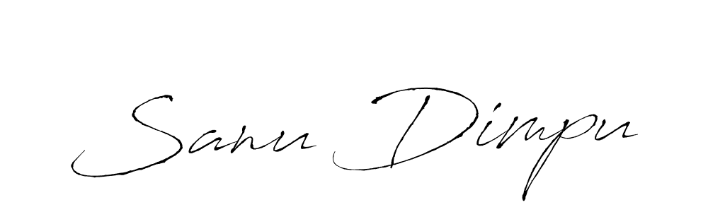 Similarly Antro_Vectra is the best handwritten signature design. Signature creator online .You can use it as an online autograph creator for name Sanu Dimpu. Sanu Dimpu signature style 6 images and pictures png