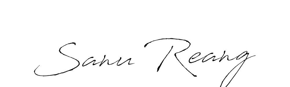 Once you've used our free online signature maker to create your best signature Antro_Vectra style, it's time to enjoy all of the benefits that Sanu Reang name signing documents. Sanu Reang signature style 6 images and pictures png