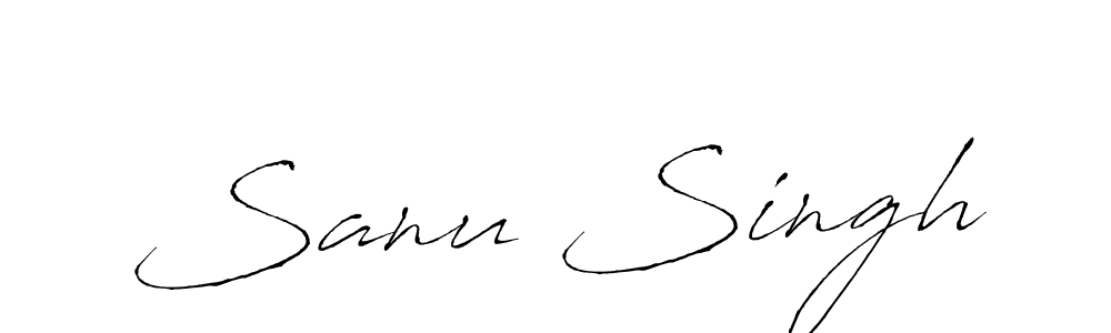 How to make Sanu Singh name signature. Use Antro_Vectra style for creating short signs online. This is the latest handwritten sign. Sanu Singh signature style 6 images and pictures png