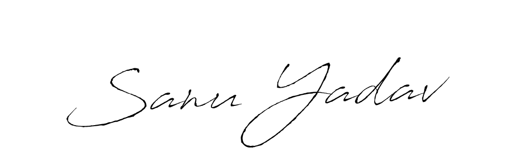 Similarly Antro_Vectra is the best handwritten signature design. Signature creator online .You can use it as an online autograph creator for name Sanu Yadav. Sanu Yadav signature style 6 images and pictures png