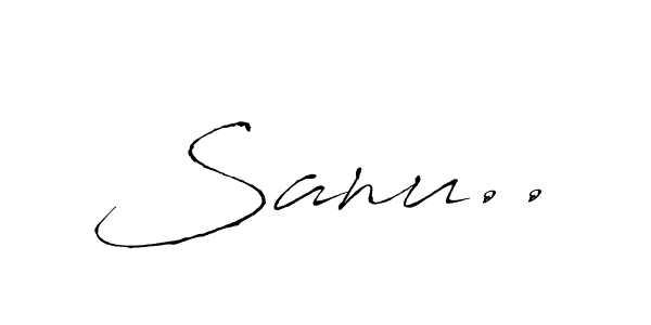 Make a beautiful signature design for name Sanu... Use this online signature maker to create a handwritten signature for free. Sanu.. signature style 6 images and pictures png