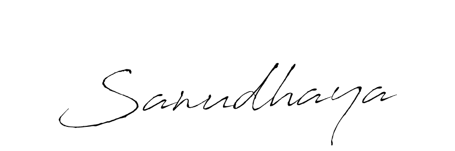 Design your own signature with our free online signature maker. With this signature software, you can create a handwritten (Antro_Vectra) signature for name Sanudhaya. Sanudhaya signature style 6 images and pictures png