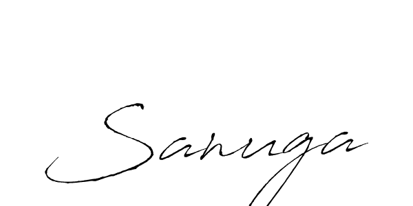 Make a beautiful signature design for name Sanuga. Use this online signature maker to create a handwritten signature for free. Sanuga signature style 6 images and pictures png