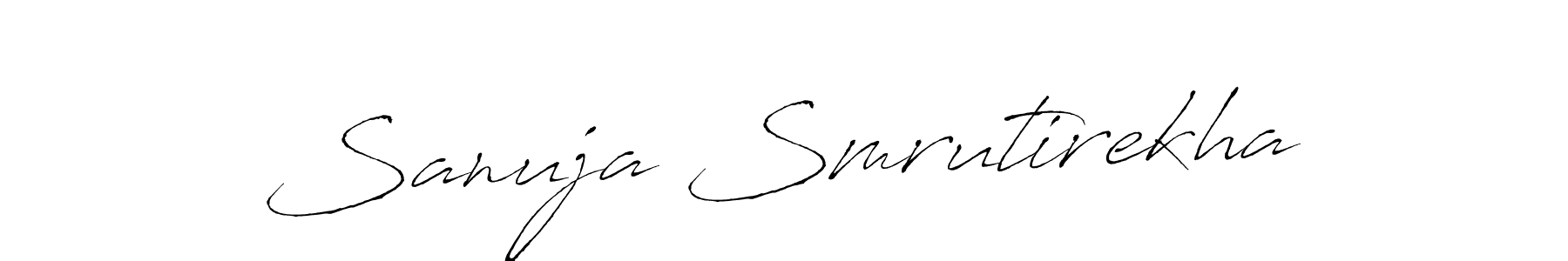 Also we have Sanuja Smrutirekha name is the best signature style. Create professional handwritten signature collection using Antro_Vectra autograph style. Sanuja Smrutirekha signature style 6 images and pictures png