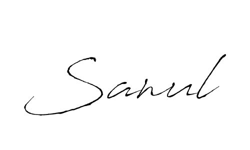 Similarly Antro_Vectra is the best handwritten signature design. Signature creator online .You can use it as an online autograph creator for name Sanul. Sanul signature style 6 images and pictures png