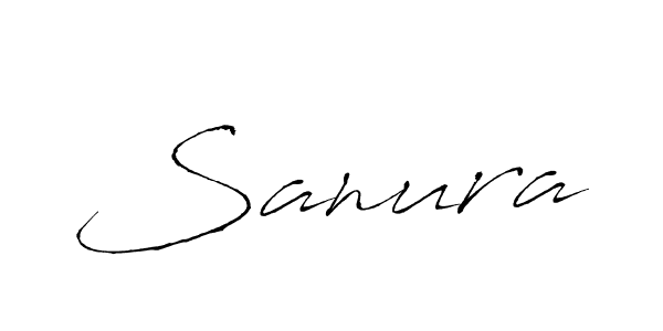 Use a signature maker to create a handwritten signature online. With this signature software, you can design (Antro_Vectra) your own signature for name Sanura. Sanura signature style 6 images and pictures png