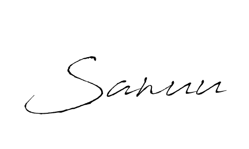 Antro_Vectra is a professional signature style that is perfect for those who want to add a touch of class to their signature. It is also a great choice for those who want to make their signature more unique. Get Sanuu name to fancy signature for free. Sanuu signature style 6 images and pictures png