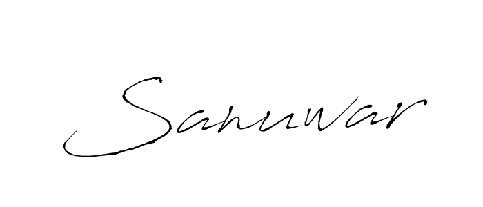 Antro_Vectra is a professional signature style that is perfect for those who want to add a touch of class to their signature. It is also a great choice for those who want to make their signature more unique. Get Sanuwar name to fancy signature for free. Sanuwar signature style 6 images and pictures png