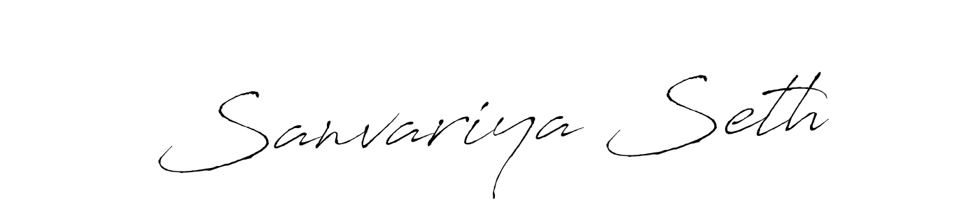 if you are searching for the best signature style for your name Sanvariya Seth. so please give up your signature search. here we have designed multiple signature styles  using Antro_Vectra. Sanvariya Seth signature style 6 images and pictures png