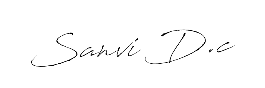 How to Draw Sanvi D.c signature style? Antro_Vectra is a latest design signature styles for name Sanvi D.c. Sanvi D.c signature style 6 images and pictures png