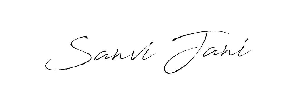 It looks lik you need a new signature style for name Sanvi Jani. Design unique handwritten (Antro_Vectra) signature with our free signature maker in just a few clicks. Sanvi Jani signature style 6 images and pictures png