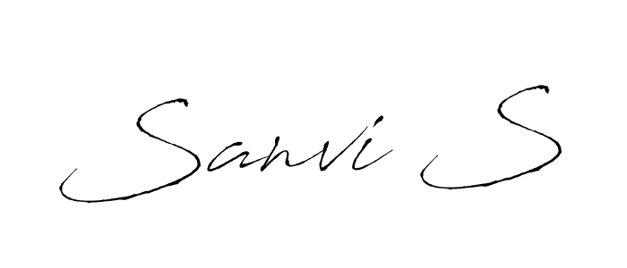 How to Draw Sanvi S signature style? Antro_Vectra is a latest design signature styles for name Sanvi S. Sanvi S signature style 6 images and pictures png