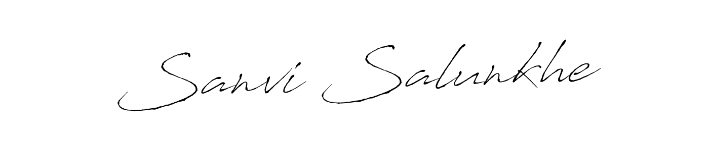Make a beautiful signature design for name Sanvi Salunkhe. Use this online signature maker to create a handwritten signature for free. Sanvi Salunkhe signature style 6 images and pictures png