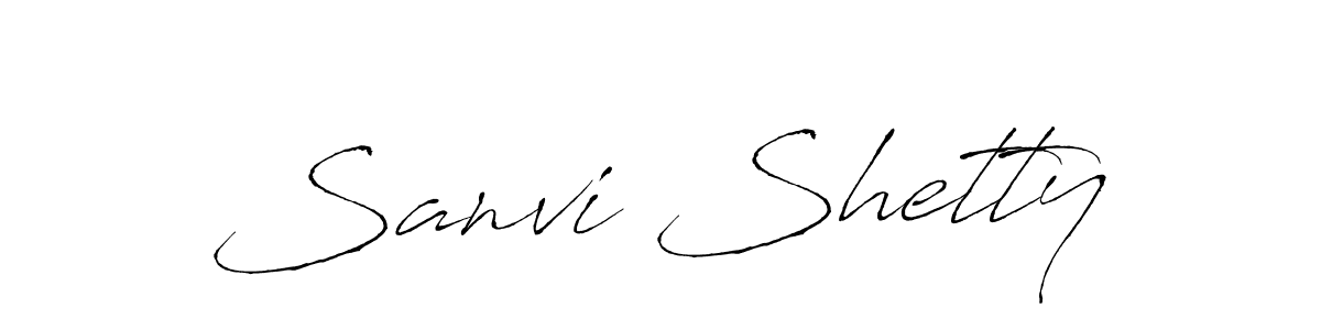 Design your own signature with our free online signature maker. With this signature software, you can create a handwritten (Antro_Vectra) signature for name Sanvi Shetty. Sanvi Shetty signature style 6 images and pictures png