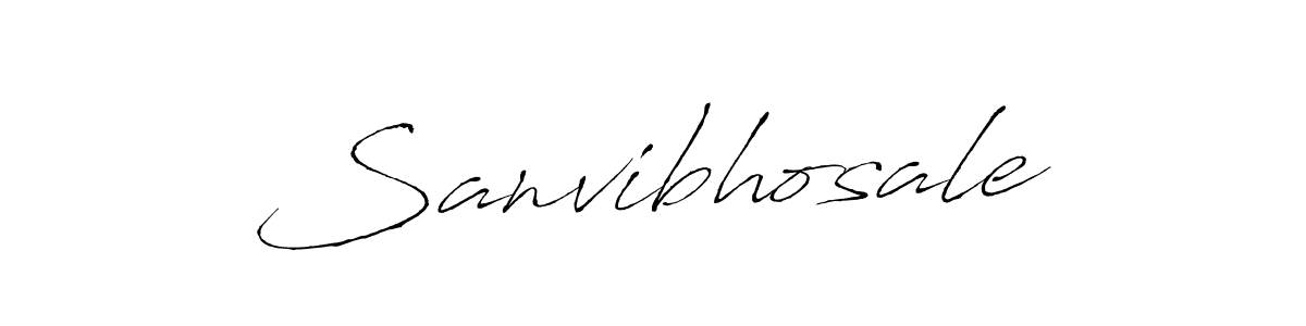 Create a beautiful signature design for name Sanvibhosale. With this signature (Antro_Vectra) fonts, you can make a handwritten signature for free. Sanvibhosale signature style 6 images and pictures png